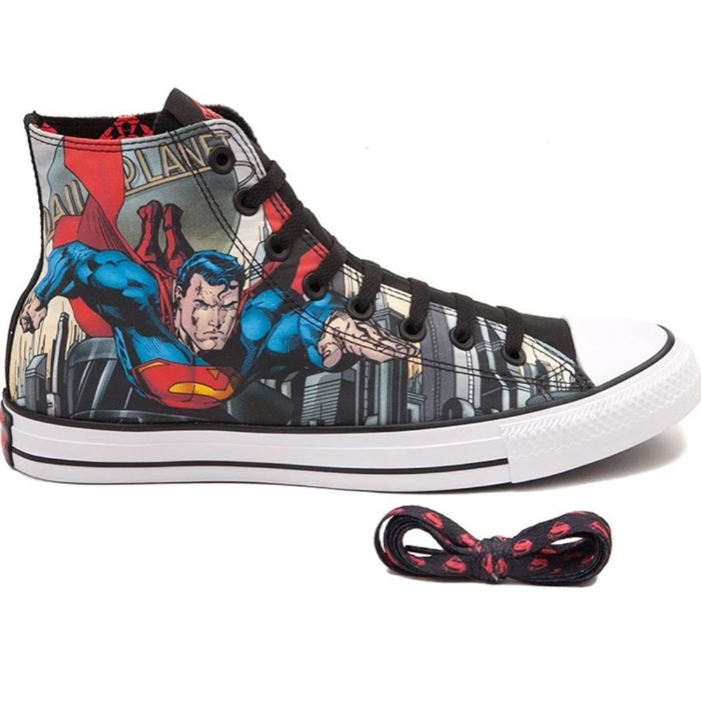 NIB Converse All Star DC Comics Superman Youth Boys Size 2 / 33.5